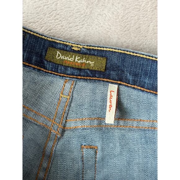 Vintage Y2K David Kahn Lauren Jeans USA Made Size 6 Stretch Bootcut Flared Denim - Picture 7 of 9